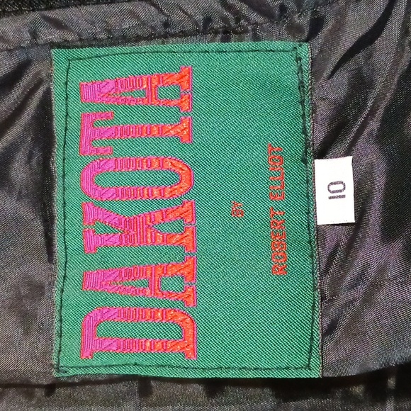 Dakota ⚜️ Vintage Luxury Leather Midi Skirt  10 - Picture 9 of 12